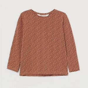 H&M leopard print long sleeve tee